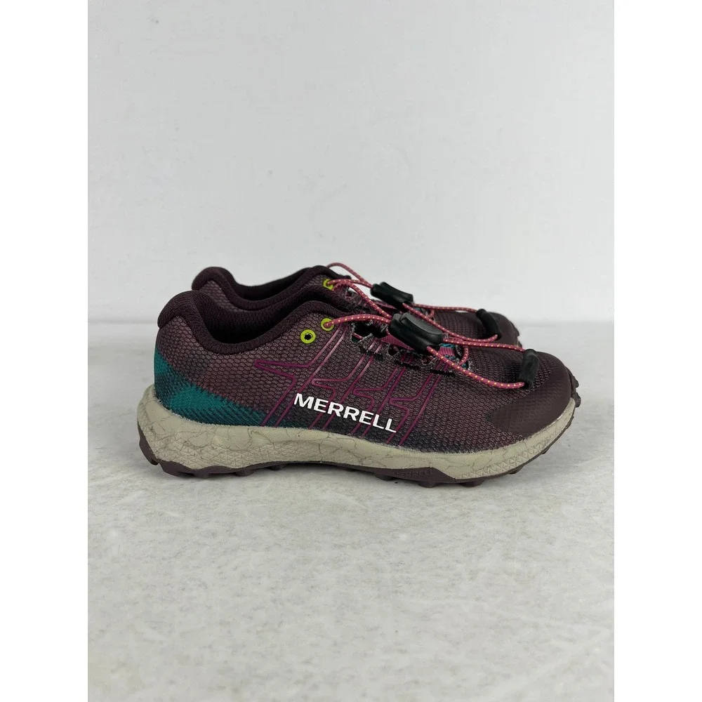 Merrell Moab Flight Trail Running Shoes Youth 11M Purple‎ Toggle Lace